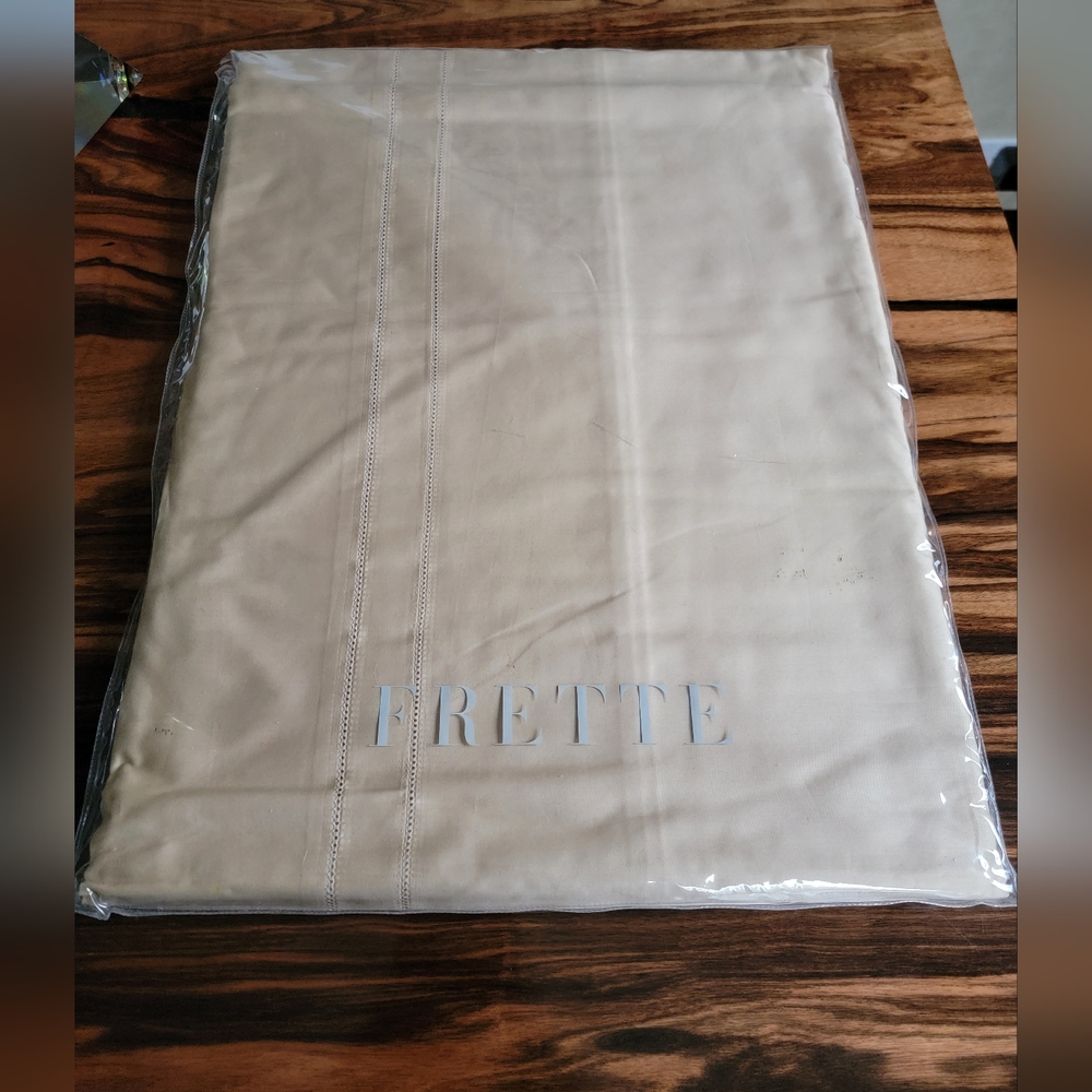 NEW Frette Doppio Ajour King Top Sheet